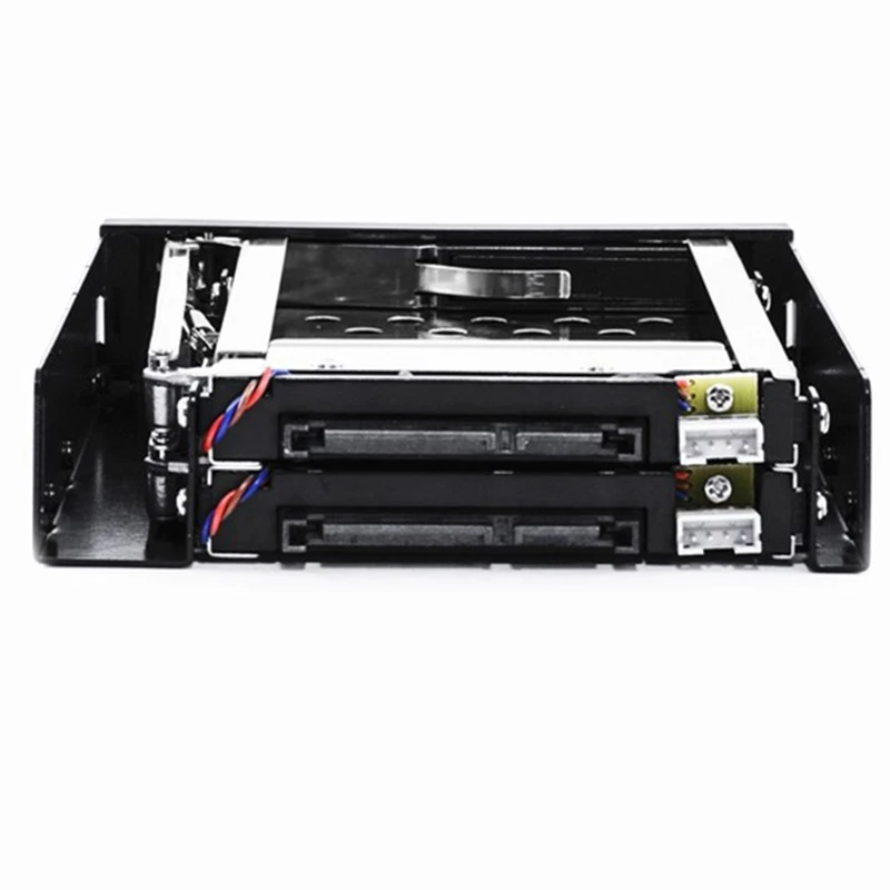 AA88 2.5 Inch Floppy Disk Drive Tray 2-Bay Disk Drive SATA for HDD/SSD Hard Disk Enclosure Extraction Box