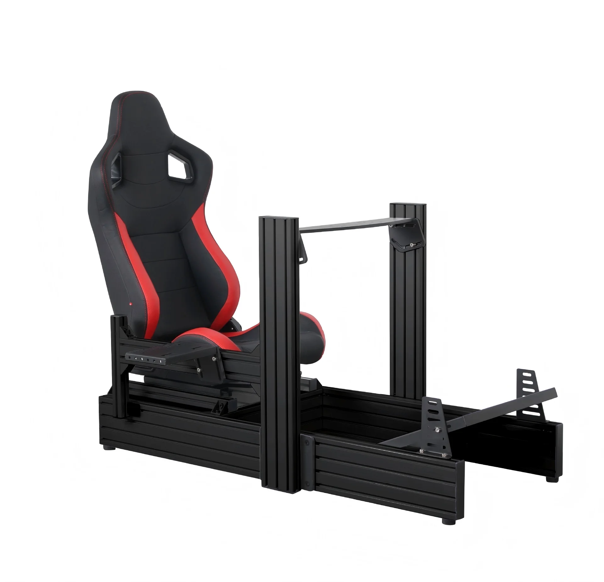 Racing Simulator Cockpit, 3090 Aluminum Steering Wheel Seat Bracket, Premium Gaming Accessories, Compatible with PC and Console