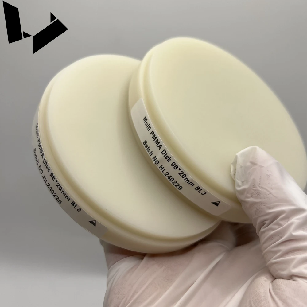 

98mm Multilayer PMMA Disc VITA 16 Colors Cad Cam Blocks for Dentures Removable Structures Temporary Crown Bridge