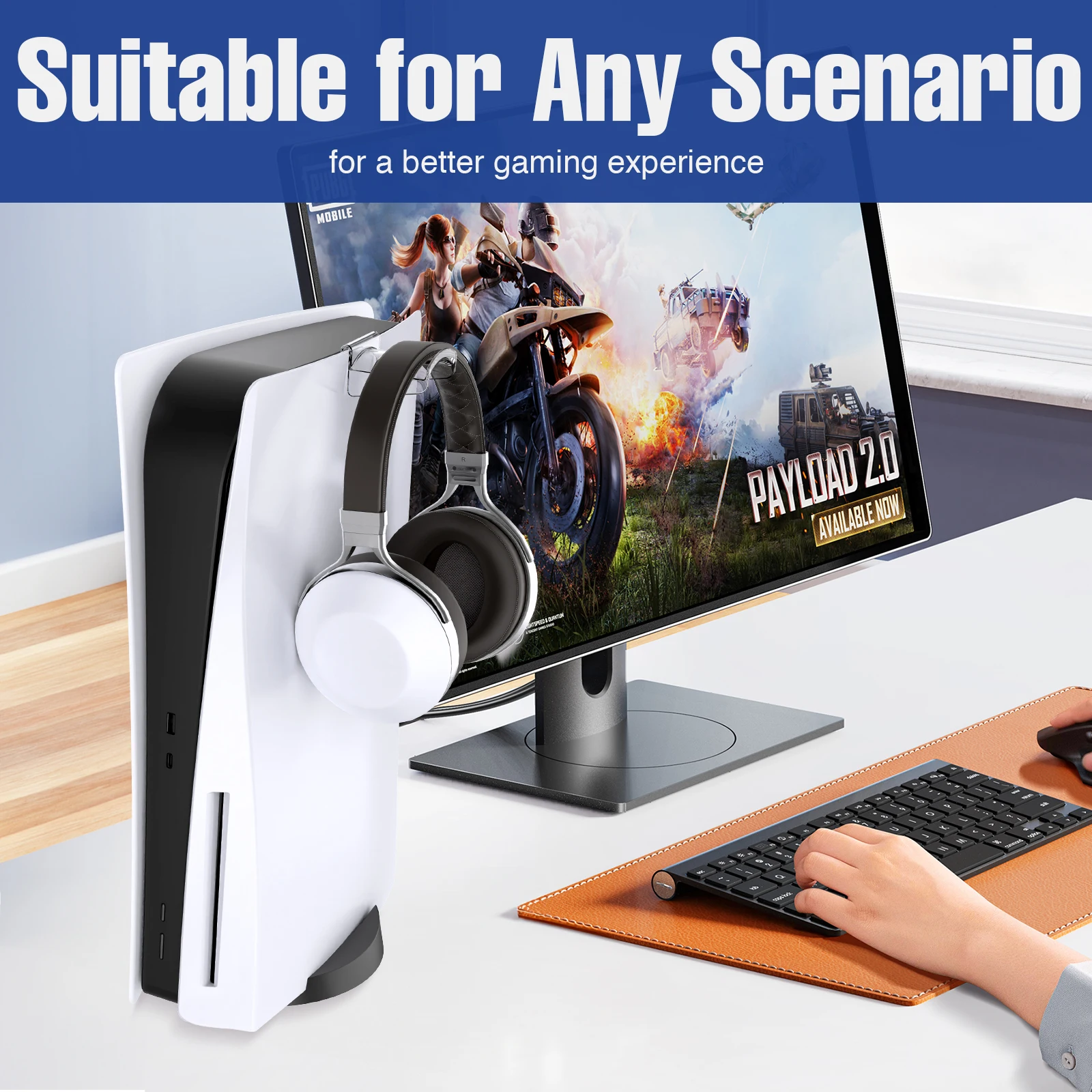 Подставка для наушников PS5 Pro, крепление для PS5 Slim, вешалка для игровой гарнитуры, держатель, крючок для наушников, аксессуары