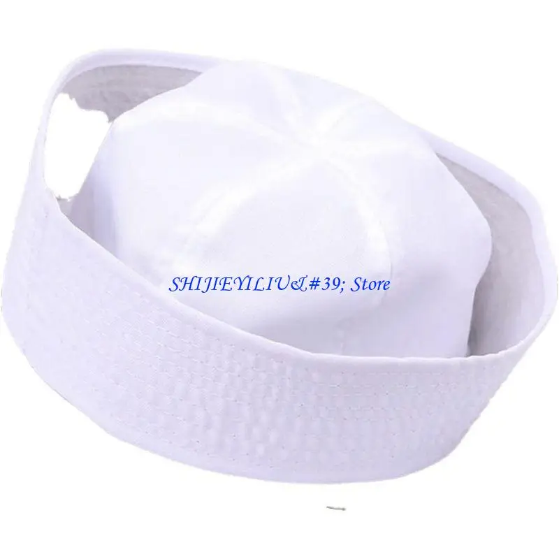 E21F Hats Sailor Cap White Captain Marine Caps Cosplay Hats For Women Men Child Fancy Cosplay Hat