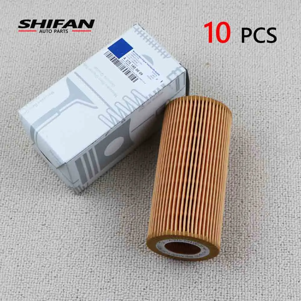 

10 Pcs 2751800009 Oil Filter For Mercedes-Benz W220 S600 S65AMG W221 C215 CL600 CL65AMG C216 R230 SL600 SL65AMG A2751800009