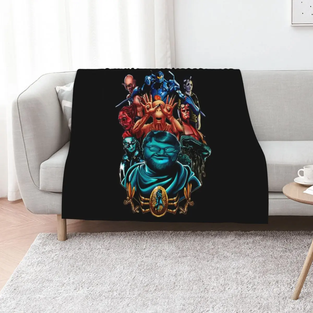 Del Toro Tribute Throw Blanket Flannels Sofas for winter Furrys Nap Sofa Throw Blankets