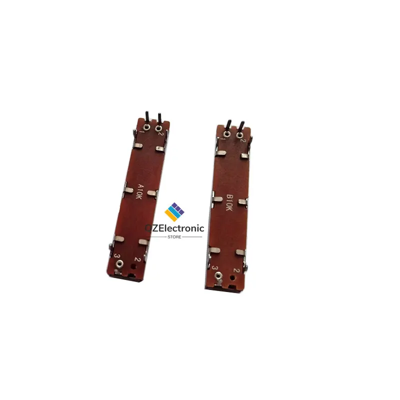 5 шт., 45 мм, 4,5 см A10K B10K, прямой скользящий потенциометр, микшер с затемнением, фейдер 3021N, высота ручки, 15 мм, монофейдер, ход B103