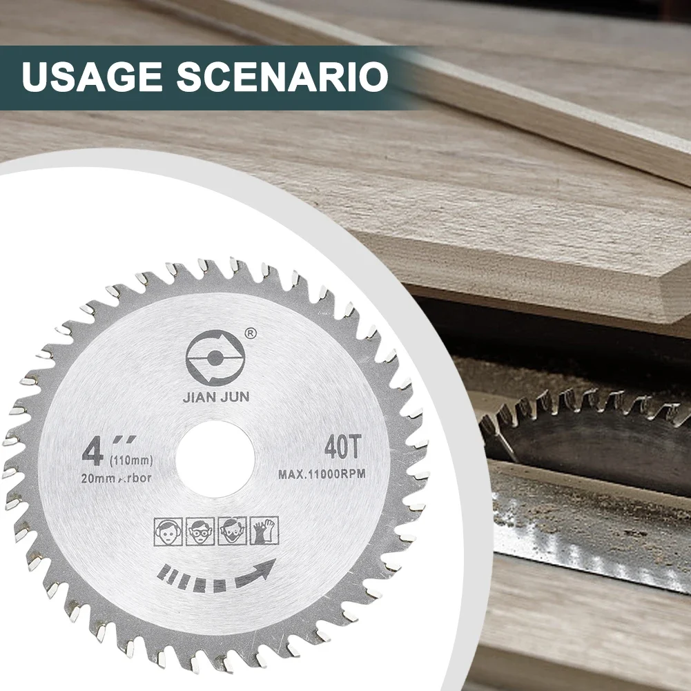 4 "Zaagschijf 40 Inch Metalen Onderdelen Ronde Tool Houtbewerking Accessoires Circulaire 40T 40 Tand Grinder 2019 Praktische