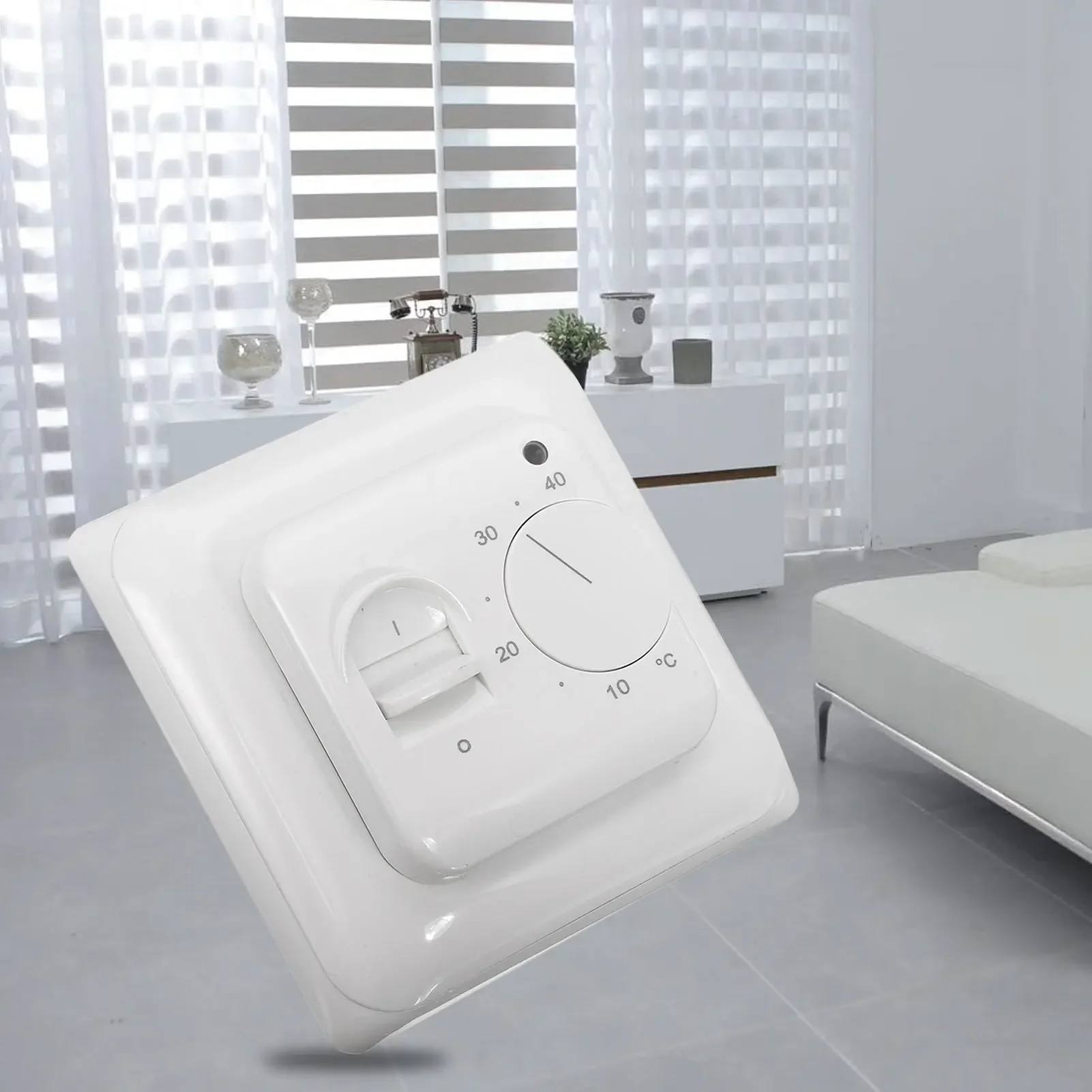 230V 16A Mechanical Floor Heating Thermostat with Floor Sensor Temperature Control Switch Manual Floor Heating Thermostat