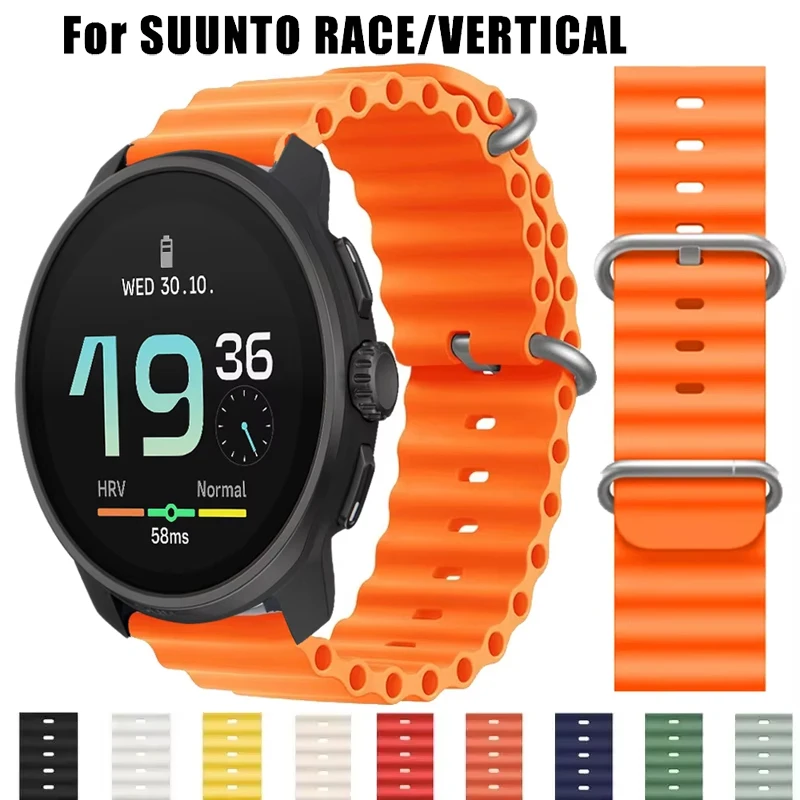 �y�Z�[�����z20mm 22mm �I�[�V�����o���h SUUNTO Race/Vertical 2 1�p �V���R���X�g���b�v Suunto 3 3 Fitness/5 9 Peak Pro DLC/Ocean Race Run/Race S�p