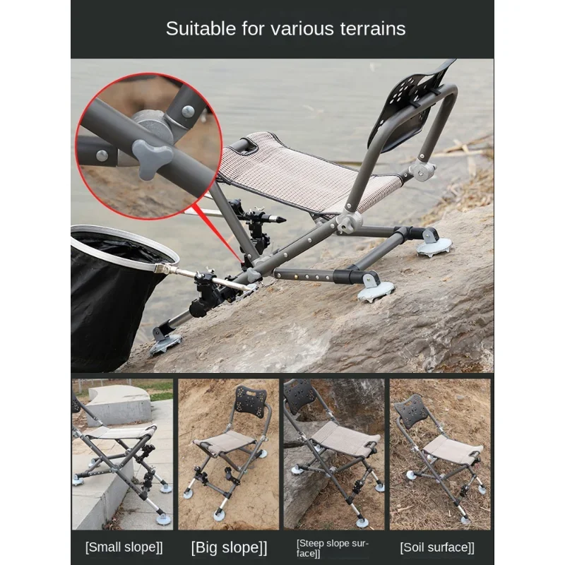 Fishing chair  new all terrain folding chair portable multifunctional table