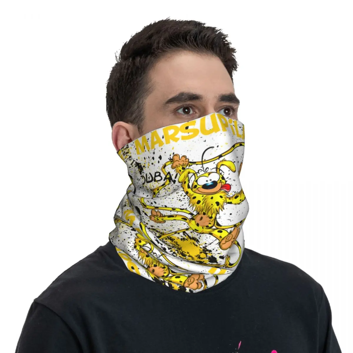 Marsupilami (4) Headband Neck Warmer Men Ski Running Tube Scarf Medical Nurse Face Bandana Gaiter