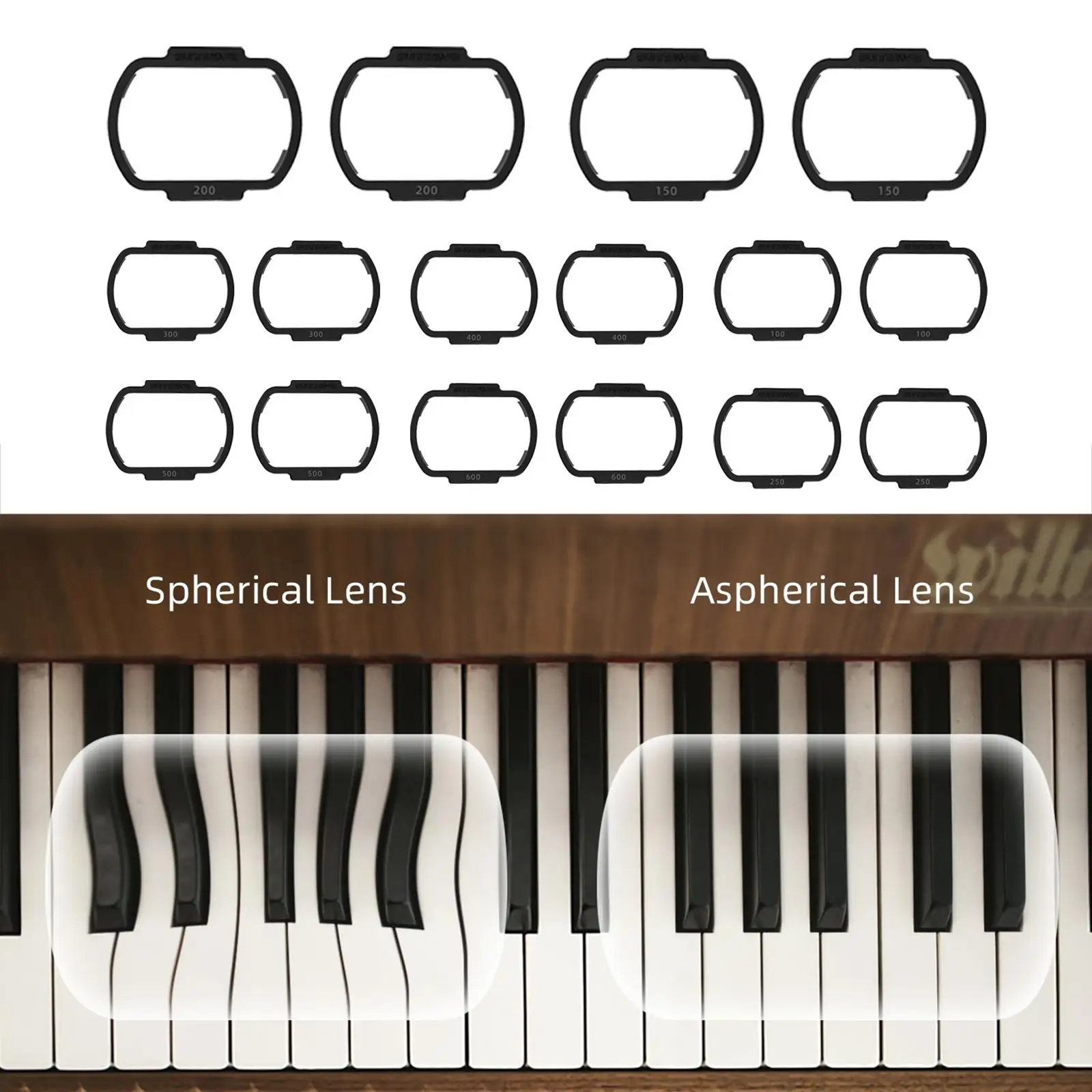 

1 Pair Correction Lenses Myopia Lens Set for DJI Goggles V2 Glasses for Myopia Users 2 Piece Pack