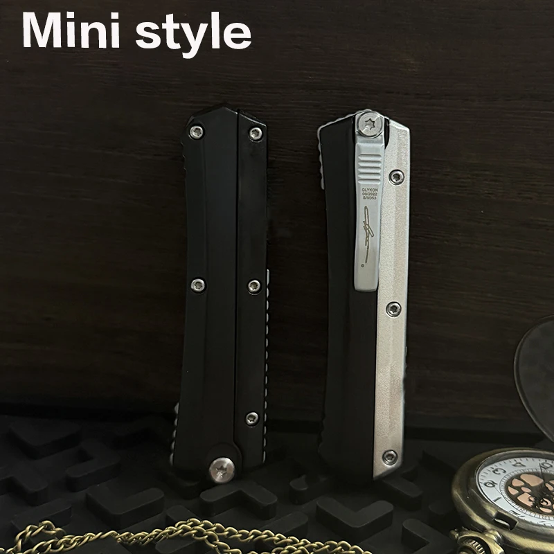 

Mini Glykon Micro EDC TECH High hardness D2 Steel Zinc Aluminum Handle Comb Outdoor Camping fishing gear gift Tools