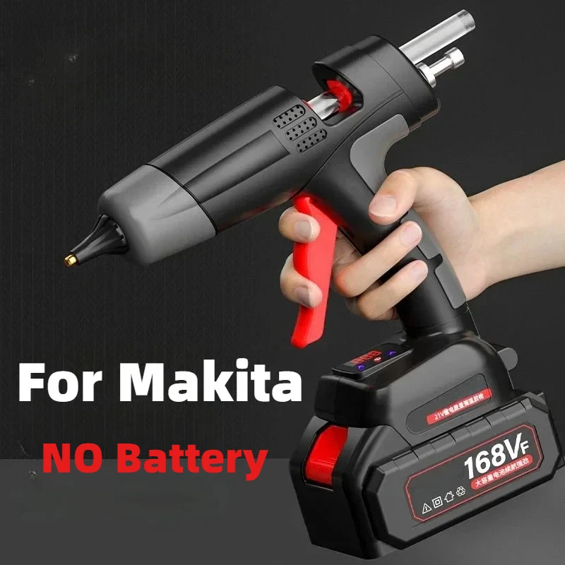 For Makita 18V Cordless Glue Gun Adjustable Temperature Without Battery Silicone Gun Black 11mm Glue Sticks DIY Repair Tools