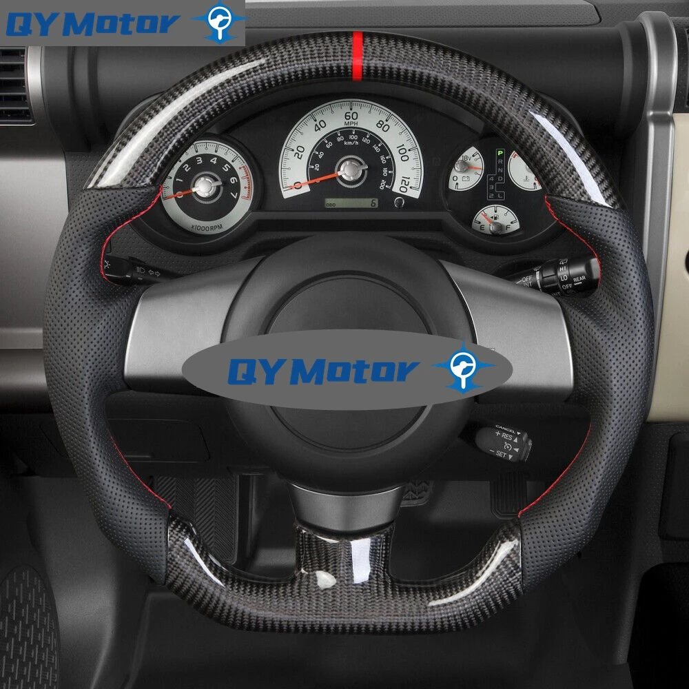 Real Carbon Fiber Steering Wheel Fit For Toyota FJ Cruiser 2020 2019 2018 2017 2016 2013 2011 2010 2009 2007 2006 2005 2004