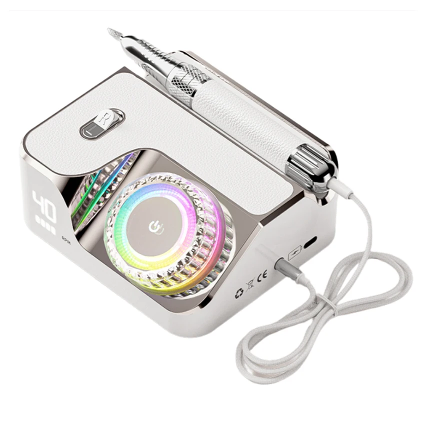 

Электрическая дрель 40000 об/мин, профессиональная маникюрная дрель для домашнего салона, маникюра, педикюра, дрель для ногтей, полировщик