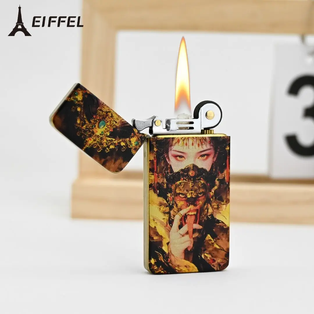 

EIFFEL High-looking Ultra-thin Kerosine Lighter, Zakiram Tibetan Goddess of Wealth’s Holiday Gift, High-end Luxury Lighter