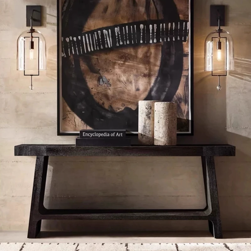 

American Rustic Console Table Vintage Mid Century Premium Minimalist Console Table Practical Rectangle Console Meuble Furniture