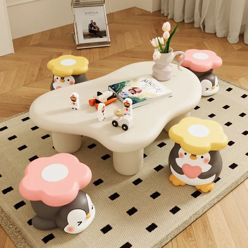 Penguin Animal Shoe Changing Stool Cute Creative Home Entry Shoe Stool Small Stool