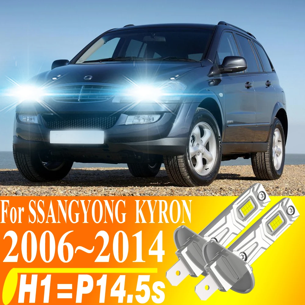 

2pcs H1 P14.5s LED Car Headlight Bulbs 12V White Turbo Auto Diode Fog Lamp High Power Super Bright For RENAULT WIND 2010~2013