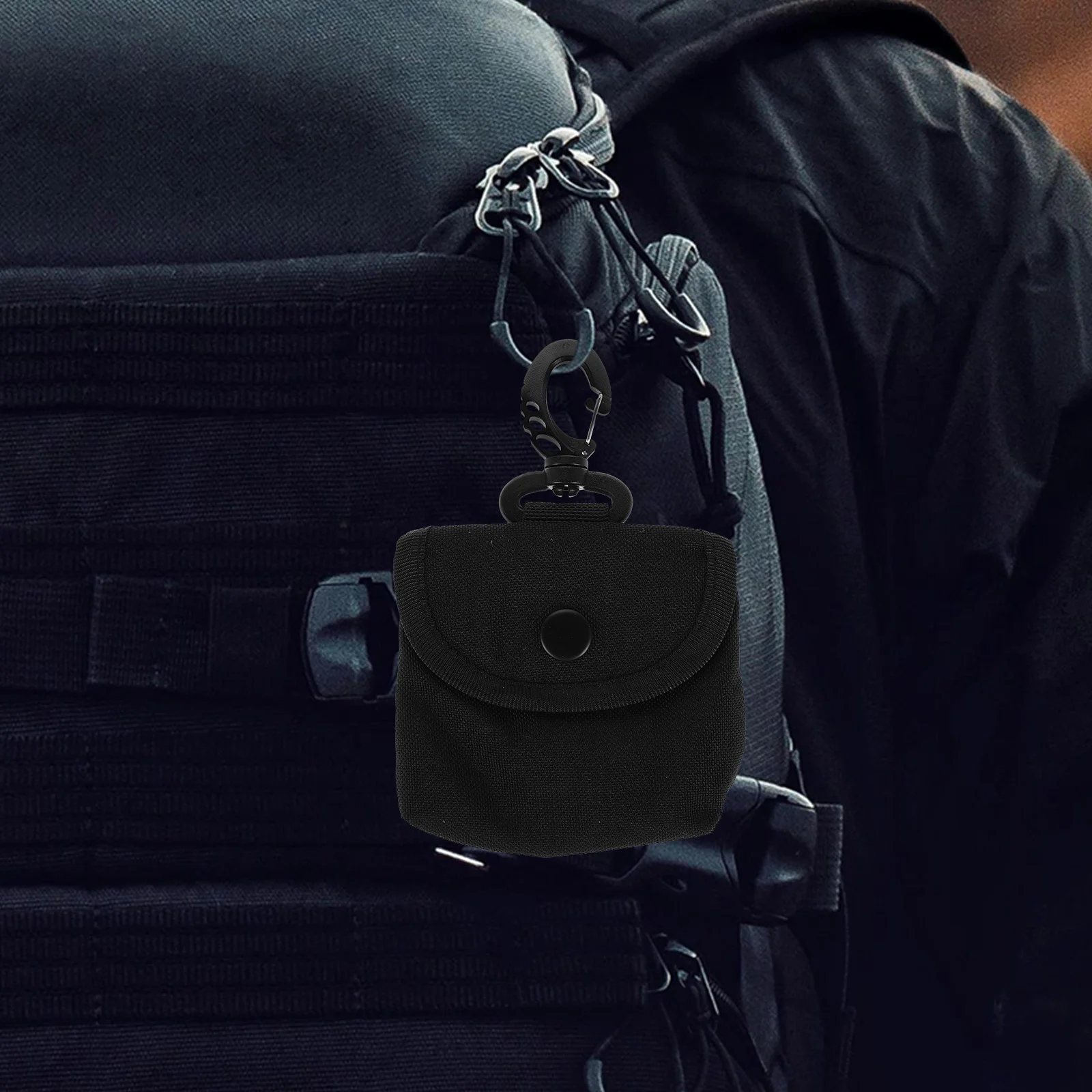 

Compact Mini Pouch Keychain for Men Women Small Coin Purse Key Sleeve Clip Portable Outdoor Adventure Belt Pouch Security