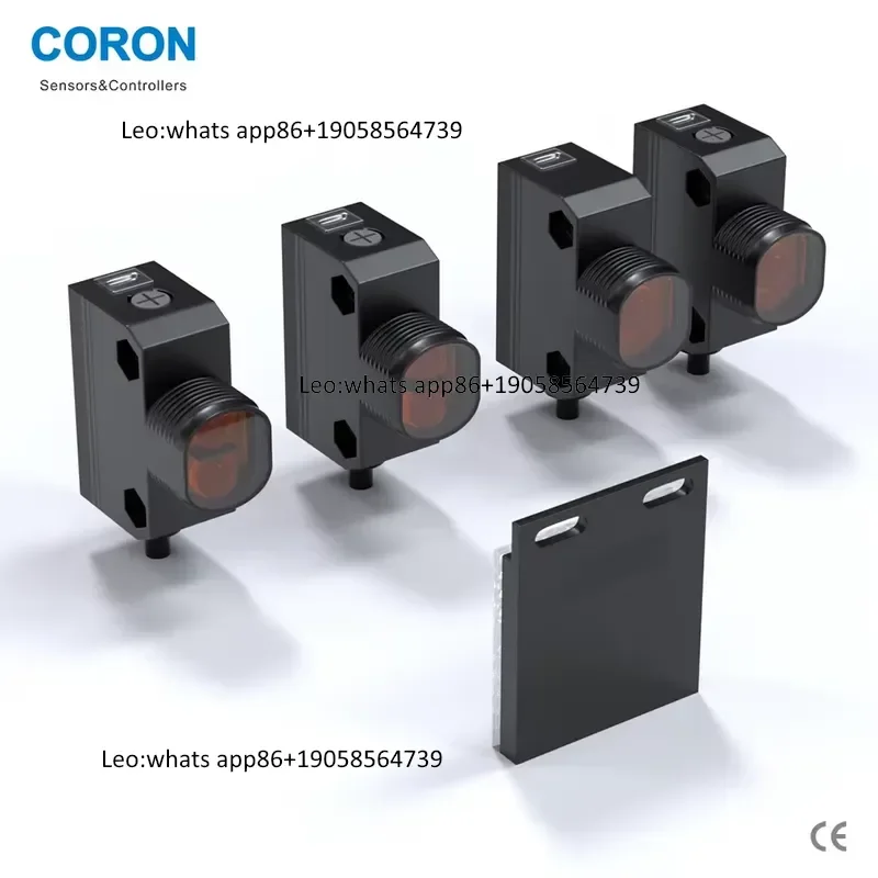 GF2 Series Photoelectric Sensor DC12-24V 2m Cable Plastic Shell Mirror Retro-Reflection Diffuse Reflection Through-Beam