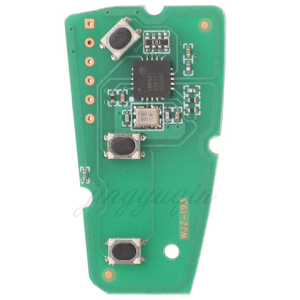 

Jingyuqin Remote Car No Key Only PCB For Ford Kuga C-Max Focus Fiesta Mondeo Galaxy 3 Buttons WJZ 433Mhz FSK Circuit Board