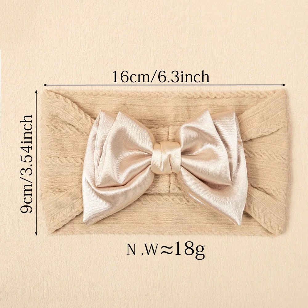 جديد الحلو الطفل القوس عقال النايلون رباط شعر لطفلة لينة مريحة الاطفال عمامة الأطفال إكسسوارات الشعر أغطية الرأس الطفل #4