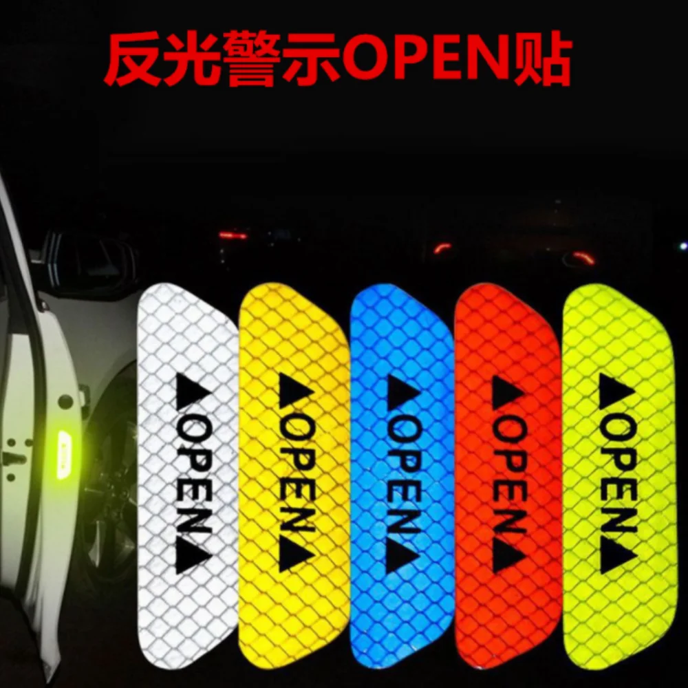 Car Door Sticker Safety Open Warning Reflector Tape For Haval Jolion H6 2021 H9 F7X F7 H2S H7 H1 M6 H3 H4 H5 H8 F5 H2