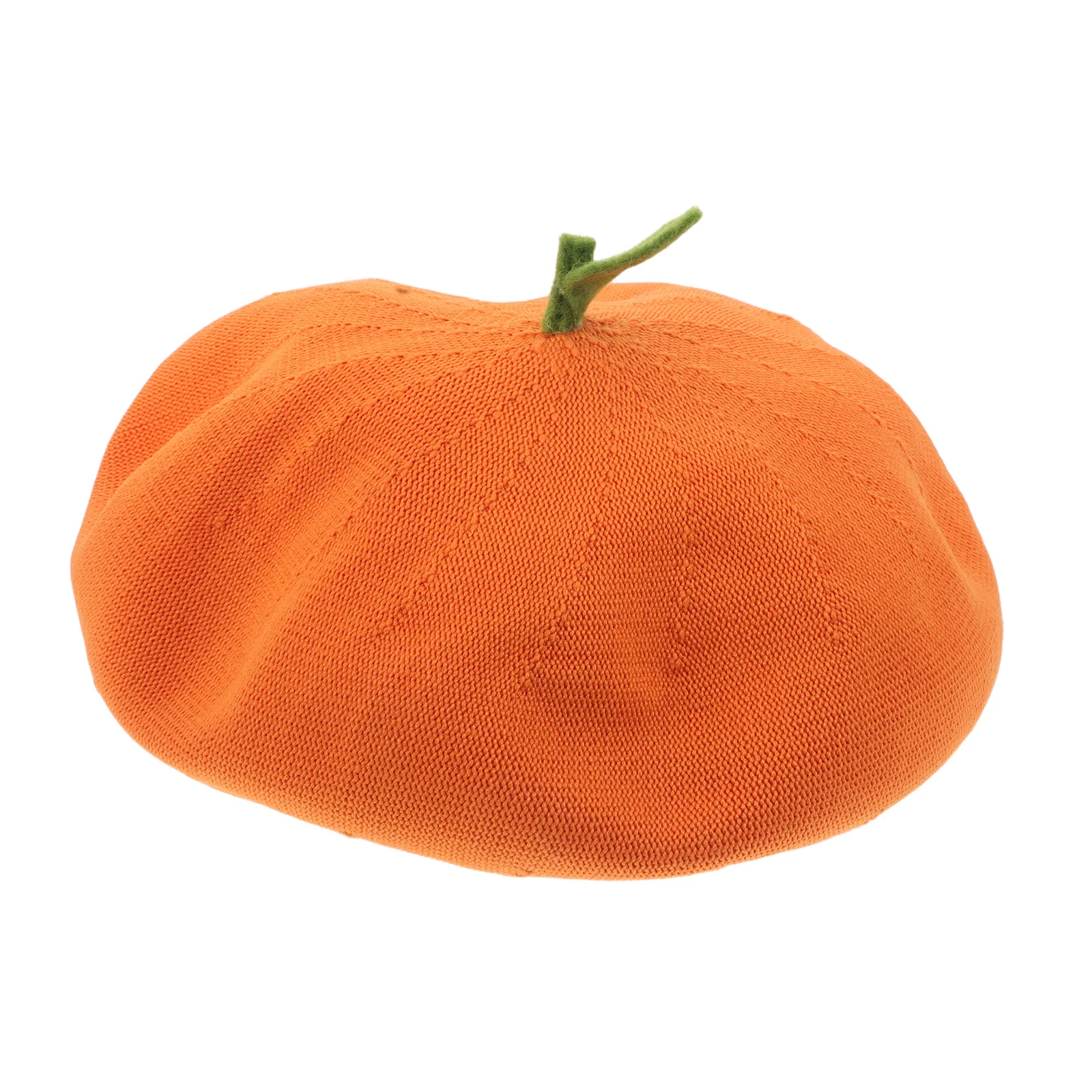 

Orange Beret Hat Japanese Design Cute Leaf Warm Beanie For Women Girls Autumn Spring Fashion Fruit Headwear Kawaii Lolita