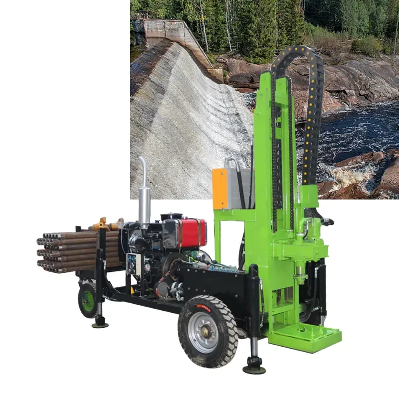 2025200m Deep Hole Water Well Drilling Rig With Mud Pump for Worldwide Underground Borehole Machine Equipments