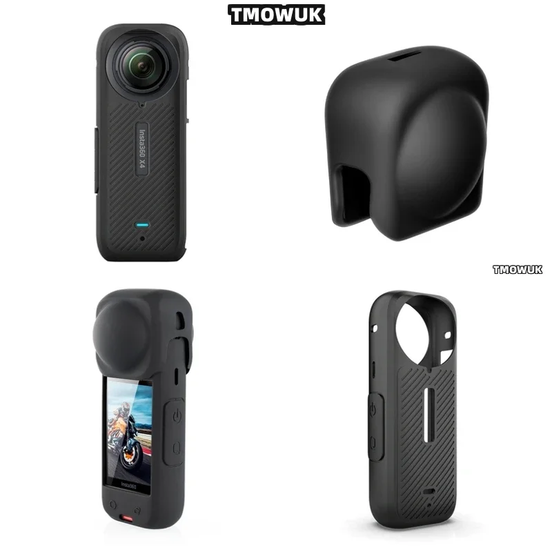

For Insta360 X4 Ergonomic Silicone Cover, Comfort Hold & Dust-Free