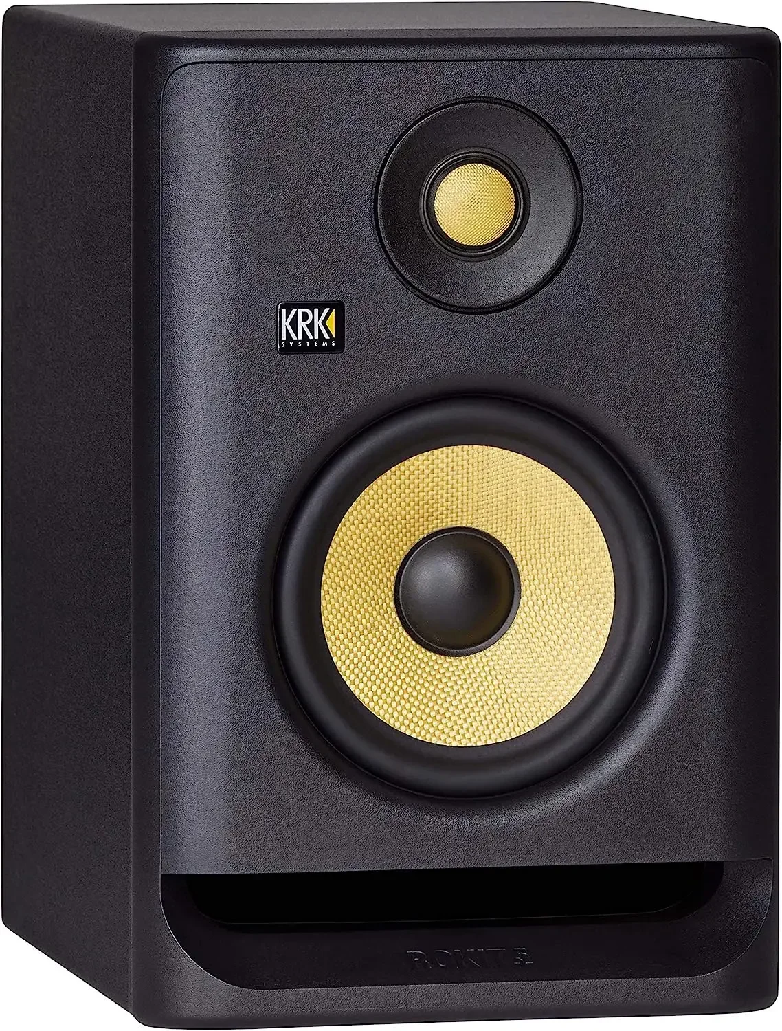 Second hand low price，KRK Speaker RP5 Rokit 5 G4 Professional Studio  Pair with Bi-Amp Power, Black