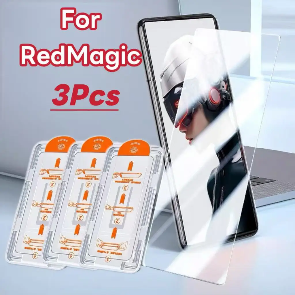 

Защитная пленка из закаленного стекла, 3 шт. для ZTE Nubia RedMagic 8 8S 9 9S 10 10S 11 Pro Plus 5G, пленка без пыли