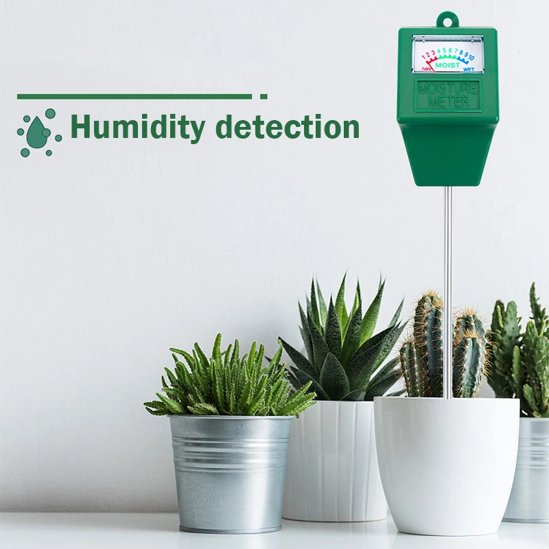 Misuratore di umidità del suolo Test di irrigazione in vaso per piante da fiore Rilevatore di umidità del suolo per strumenti di misurazione del giardino domestico