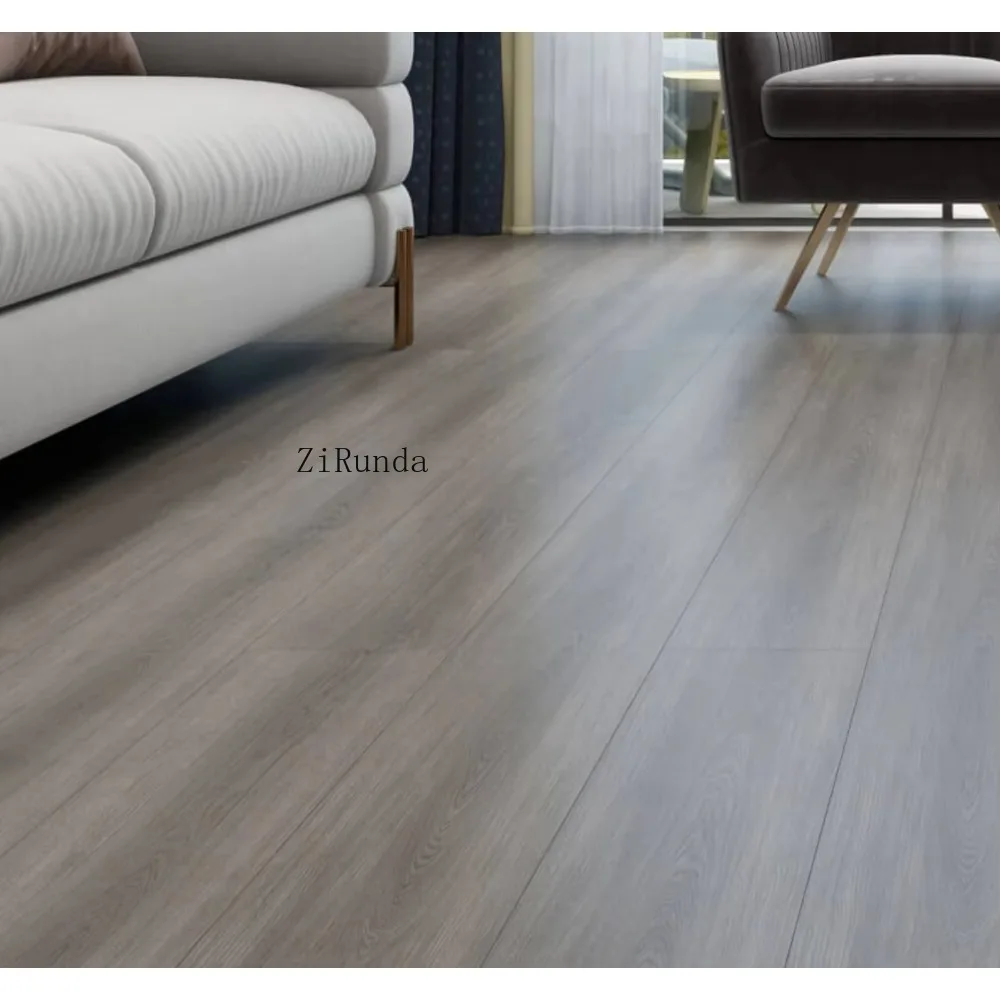 Lantai laminasi dapur HDF antik kuning 8mm modern yang tahan lama dan dapat disesuaikan