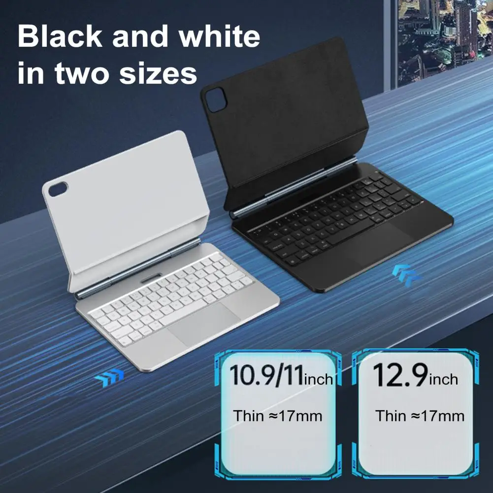 Type-c Charging Keyboard Solar-powered Keyboard Case for Ipad 10.9/11/12.9 Inches Waterproof Rechargeable Keyboard for Ultimate