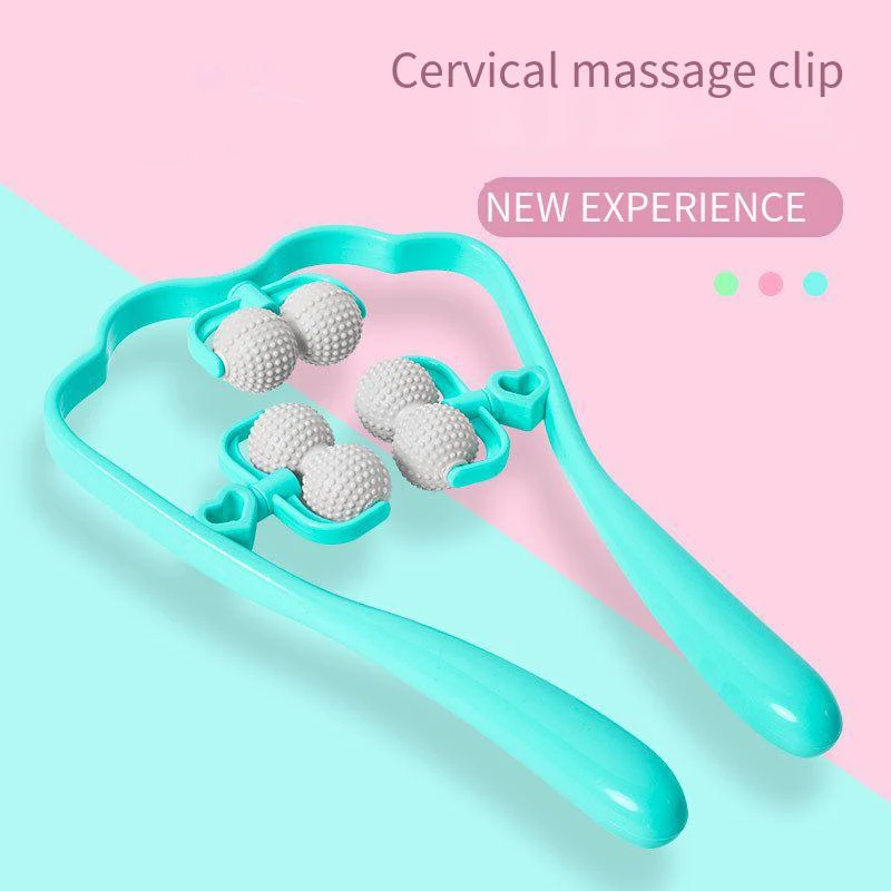 Cervical vertebra shoulder and neck massage home manual massager hand-held neck clamping device kneading neck relaxation massage