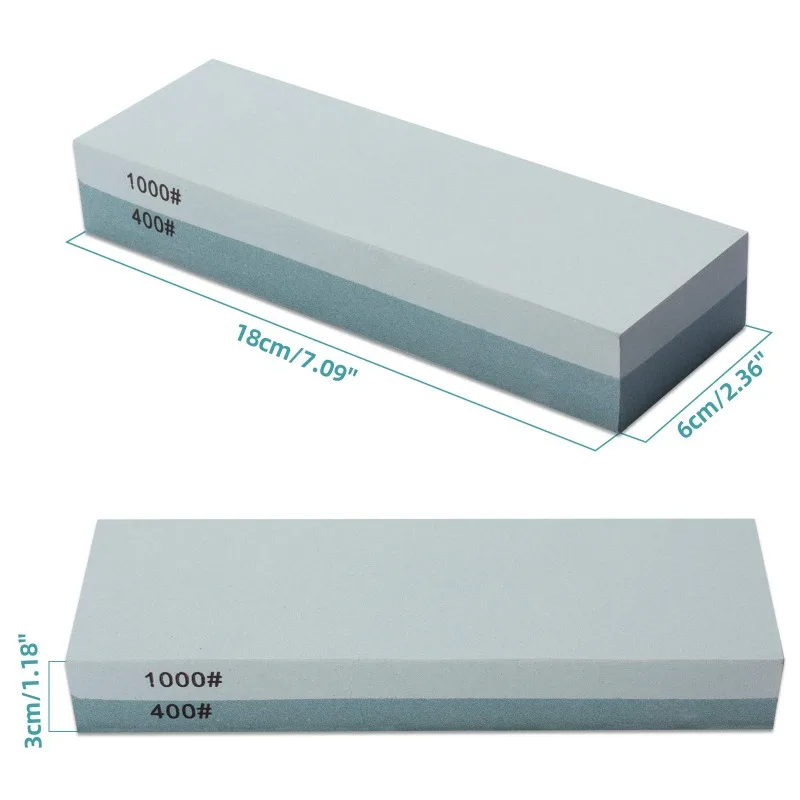 

400-8000# Dual Side Whetstone Sharpening Kit – Fast & Precise Knife Sharpener for Kitchen Chef Hunting – Wood Base & Angle Guide