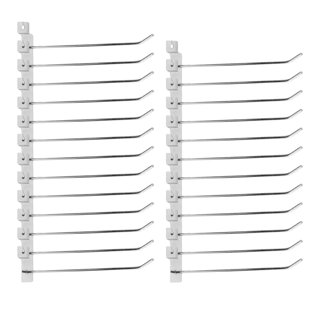 

New 25 x Slatwall Single Hook Pin Shop Display Fitting Prong Hanger 200mm