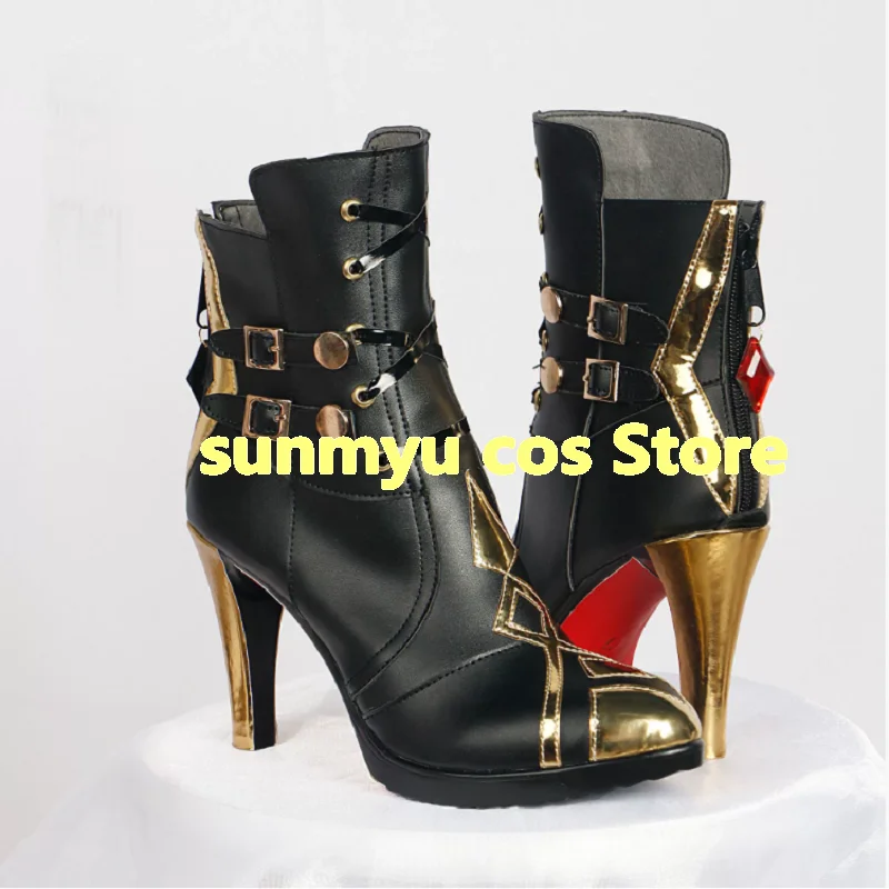 Genshin Impact Arlecchino boots Cosplay shoes