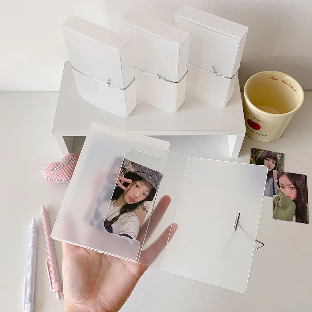 

Frosted Transparent Korean Photocard Holder PP Card Cover Idol Photo Card ID Photo Photocard Frame Picture Korean Style