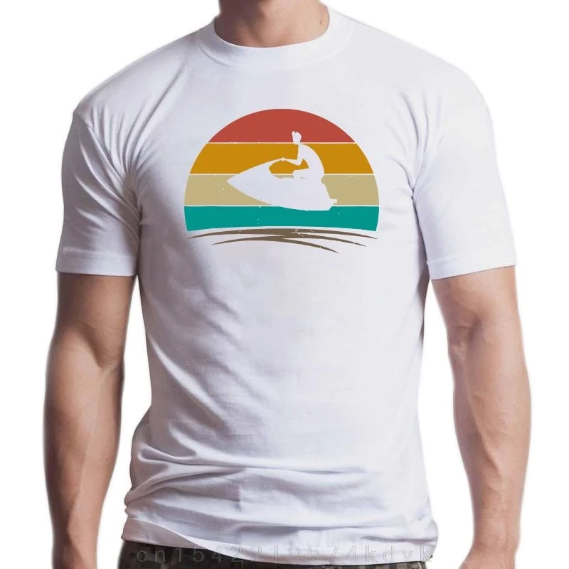 New fashion Jet Ski Retro 70s Distressed Jetski Lover Men T-Shirt