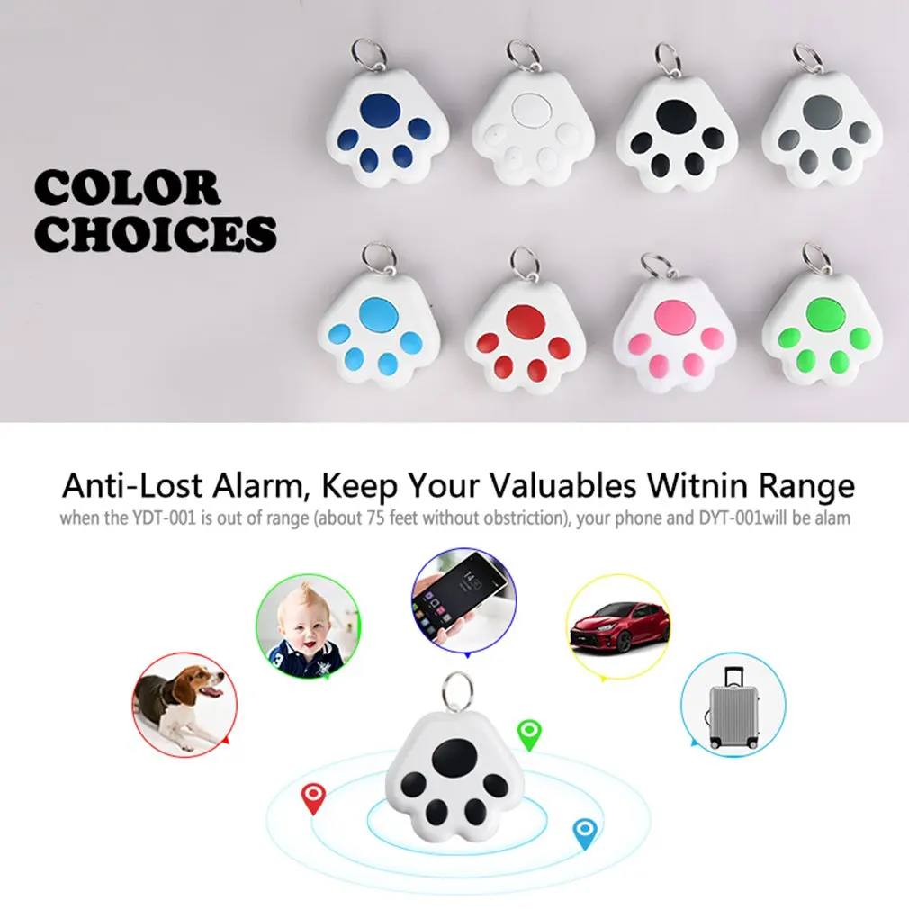 Mini Whistle Anti Lost KeyFinder Alarm Wallet Pet Tracker Smart Flashing Beeping Remote Locator Keychain Tracer Key Finder