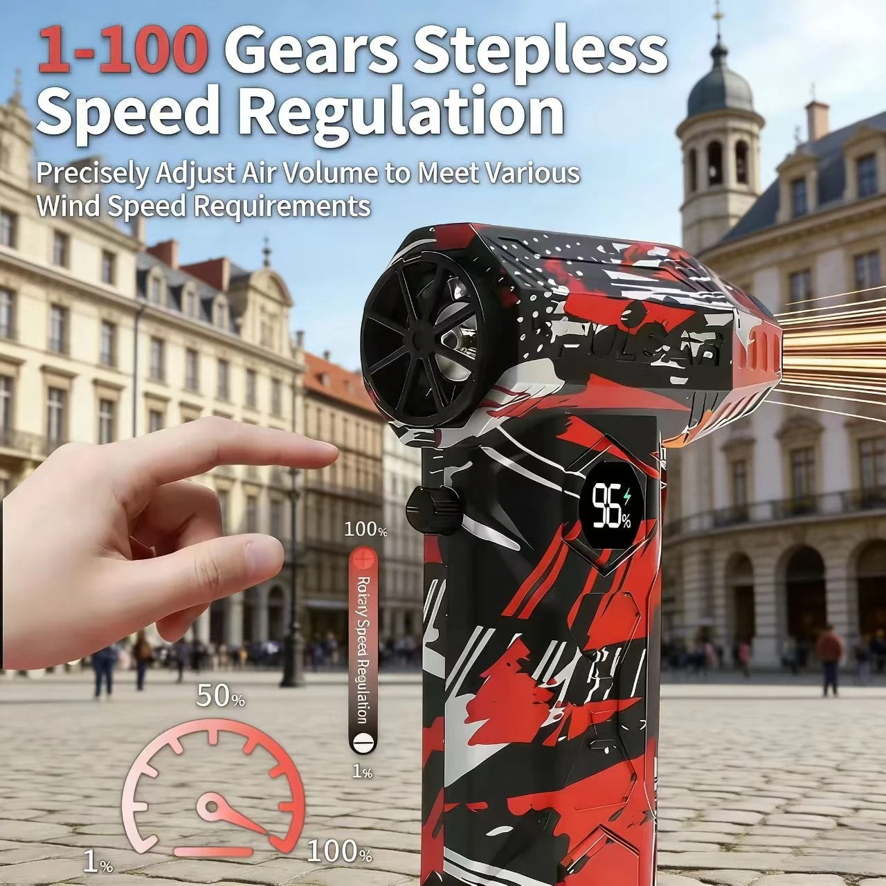 

L11 Powerful Air Blower 450000RPM Brushless Violent Fan Vacuum Dust Cleaner Strong Winds 53m/s Turbo Jet Blower Type-C