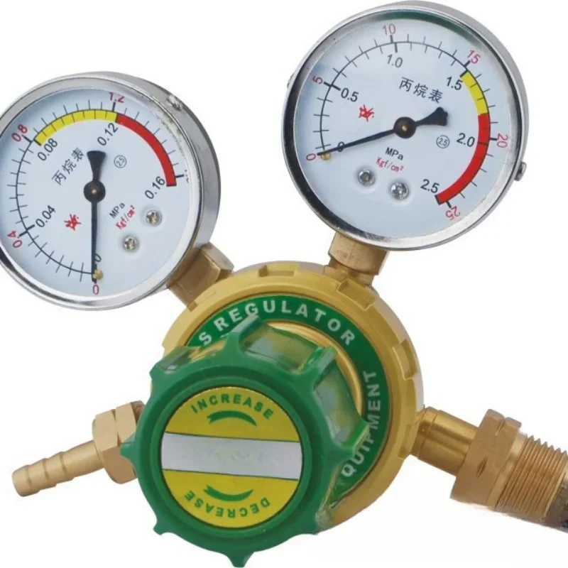 

All Copper WX-YQW-02 Propane Pressure Reducer Industrial Propane Gas Meter Pressure Gauge 3MPA M22 * 1.5LH