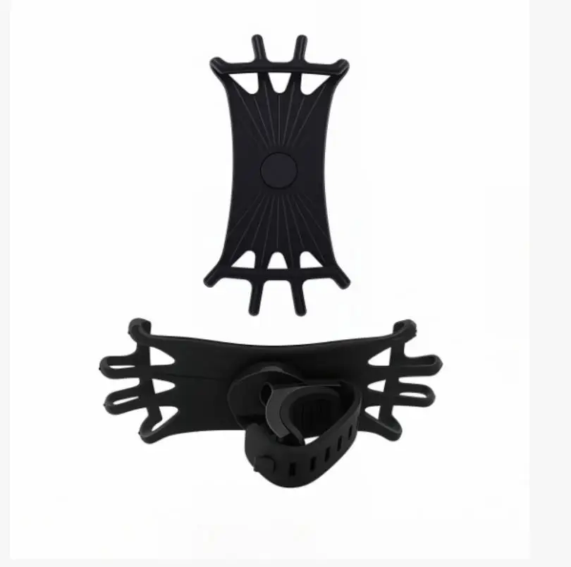 

360 Rotatable Silicone Pull Type Phone Holder for Bike Motorcycle, Safe Mount for All Smartphones Cycling Stand