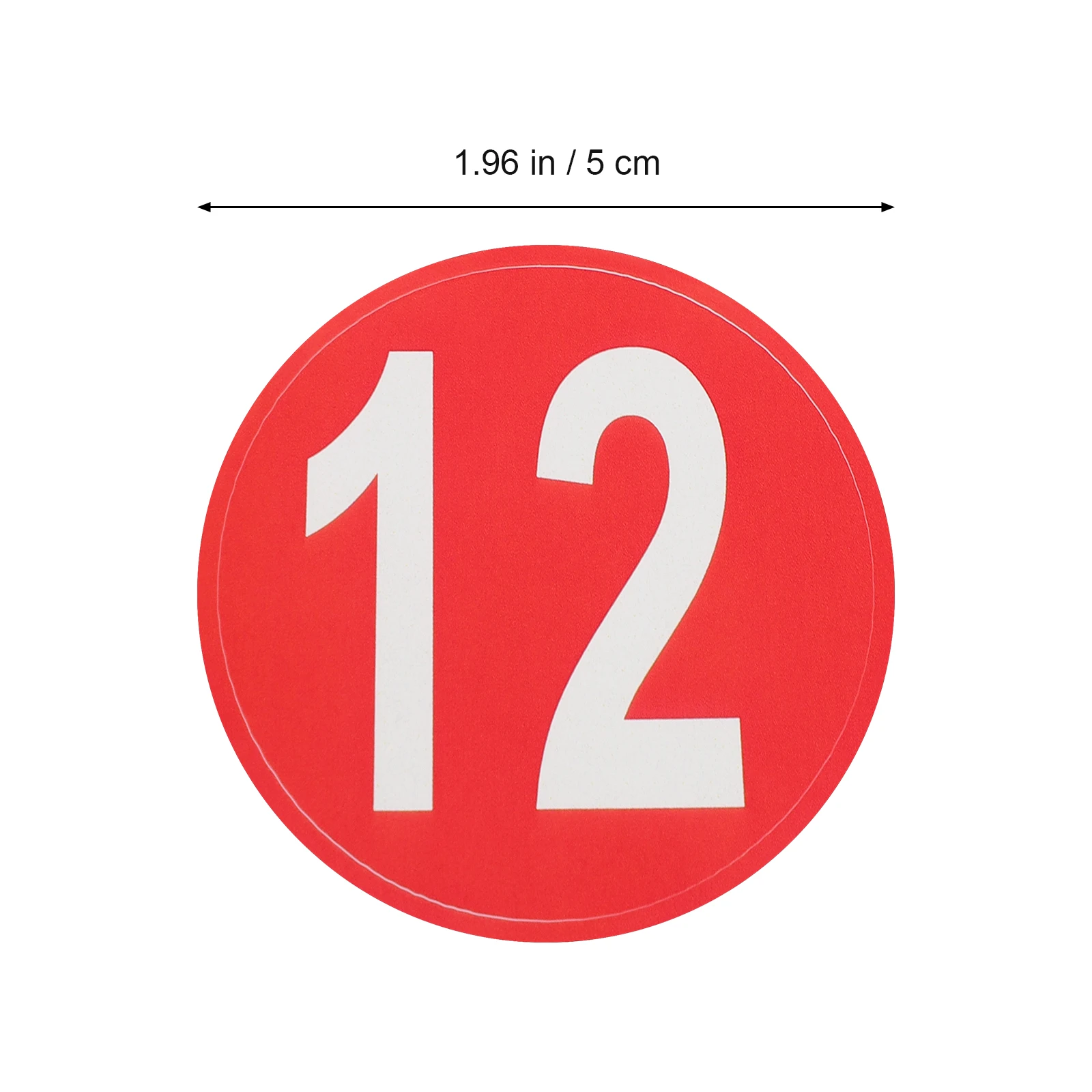 

4 Sheets Number Stickers for Classroom Digital Marking Label Small Office Adhesive