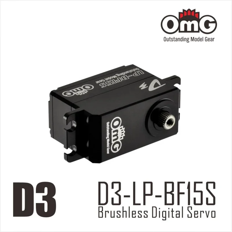 UniFlyOmG D3-LP-BF15S Competition Programmable 13kg Brushless Motor High Voltage Servo For 1:10 Rc Touring Car/Vehicle Rc Car P