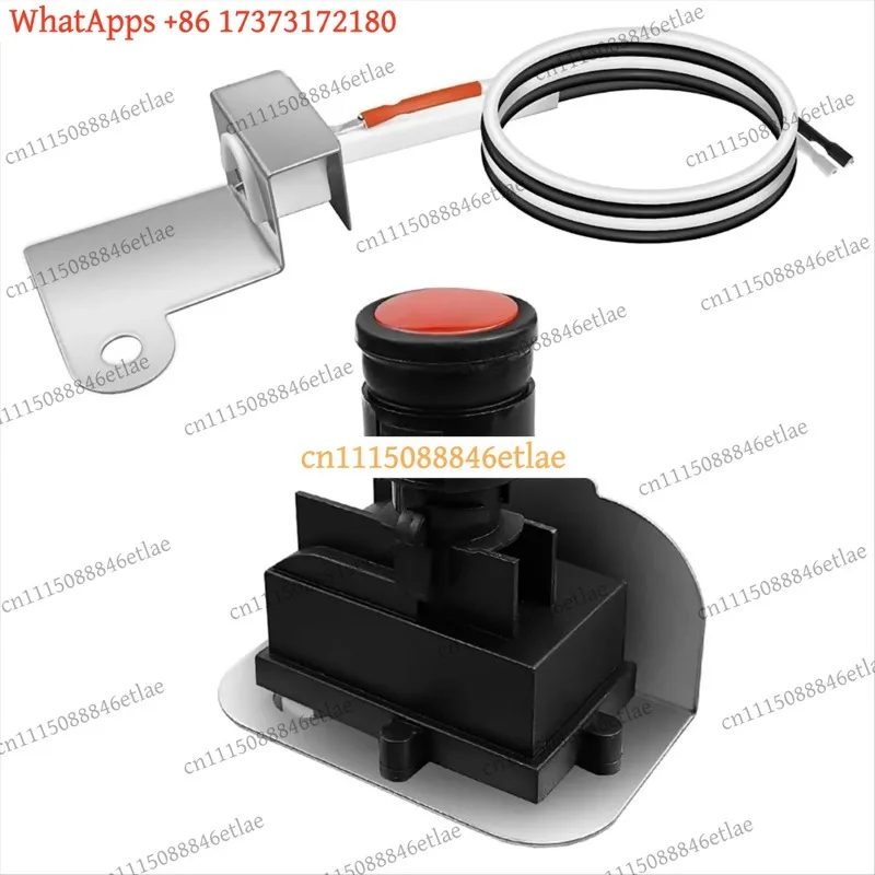 Igniter Kit for Weber Q320 2008 Q3200 2014 Gas Grills 80452 60092 Push Button Ignition Replacement Parts Universal Grill Igniter