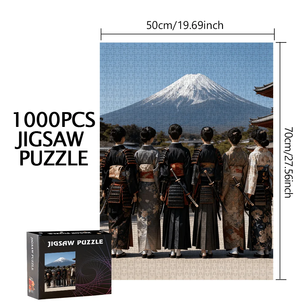 500 قطعة أو 1000 قطعة أحجية جبل فوجي وكيمونو مناسبة لأعياد الميلاد وعيد الميلاد وعيد الفصح والعودة إلى المدرسة - تحدي متوسطة #5