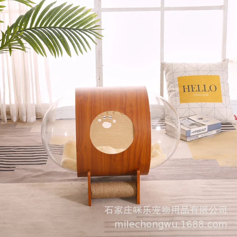 

Cat climbing frame litter transparent creative cat litter room acrylic cylinder house level 4 general cat s